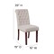 Flash Furniture 18.5 W, 27.5 L, 39.75 H 6-BT-P-BGE-FAB-GG - alternate 8